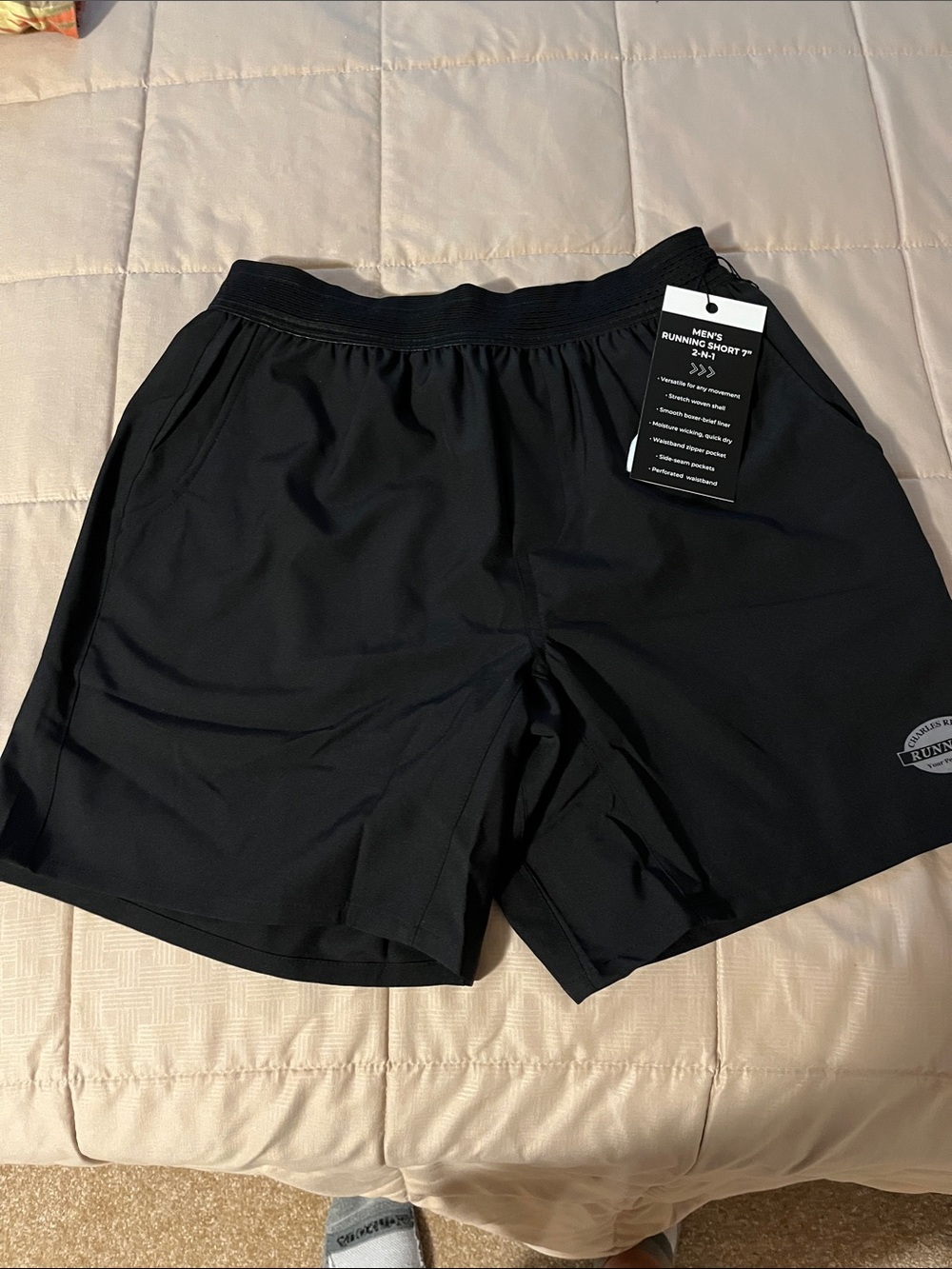 Men's Black Running Shorts